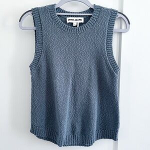 DKNY Jeans Blue Knit Sweater Tank | NWOT